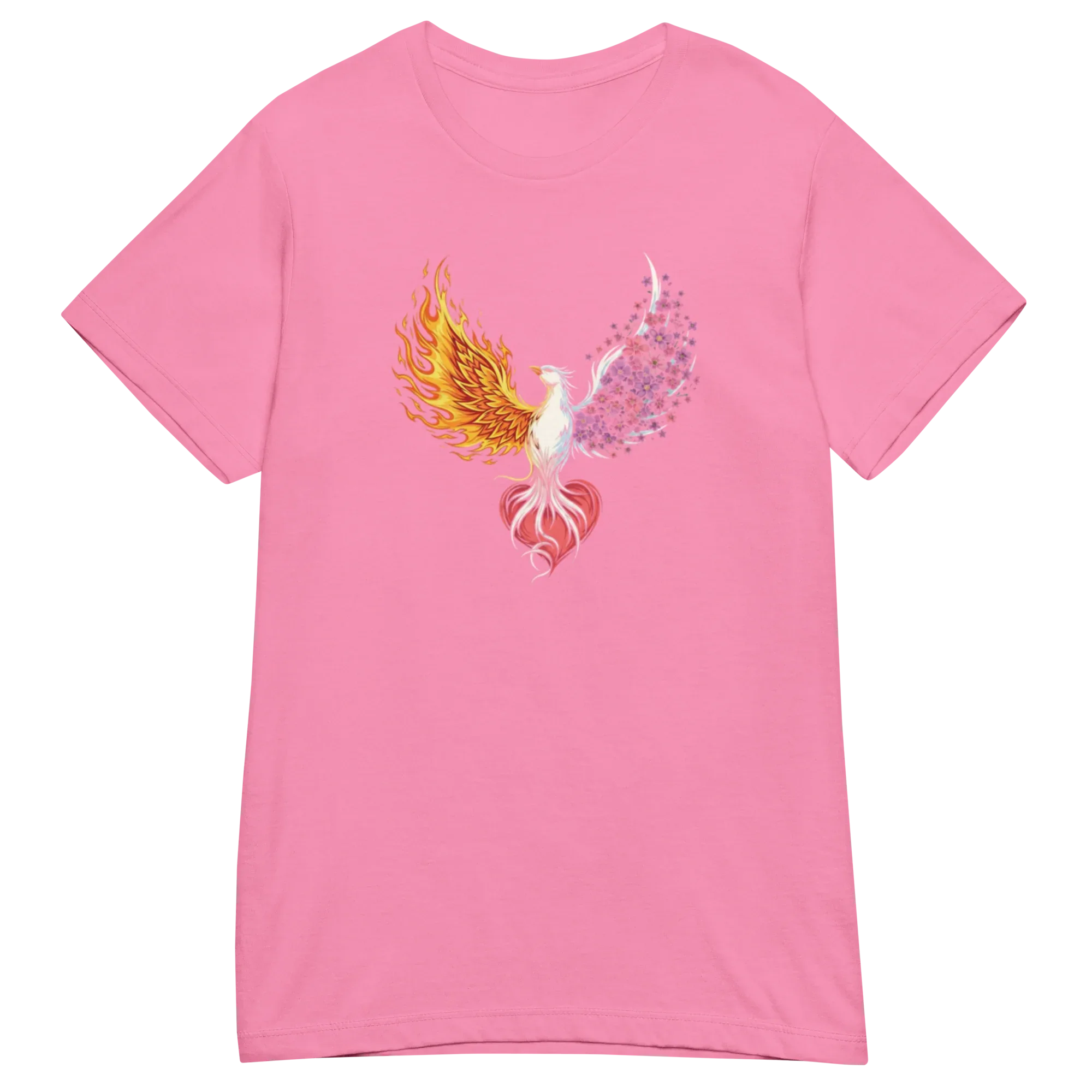 FIRE & BLOOM women's t-shirt - Heliconia / S - Printoo Shop - 6928077_22177