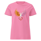 FIRE & BLOOM women's t-shirt - Azalea / S - Printoo Shop - 6928077_22174
