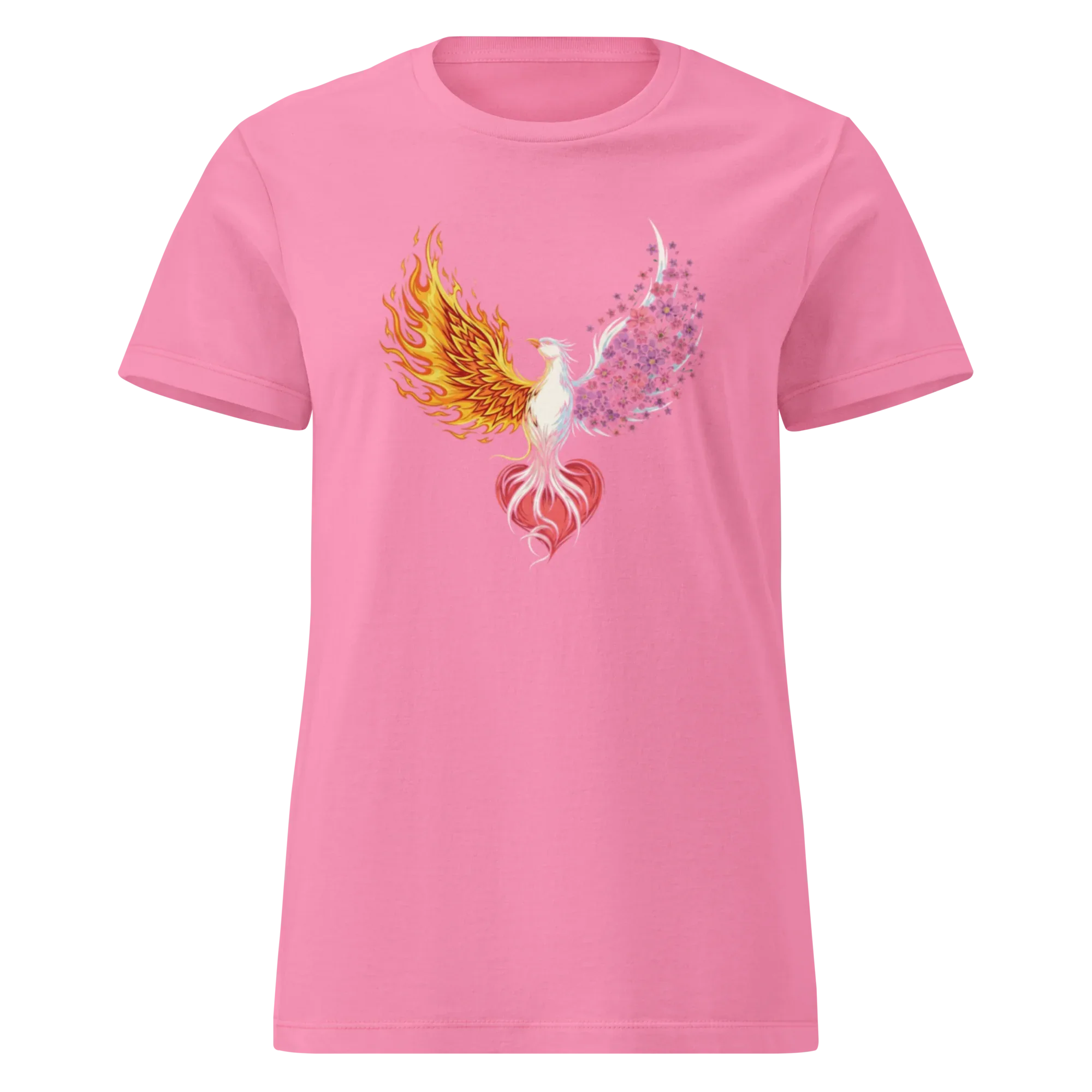 FIRE & BLOOM women's t-shirt - Azalea / S - Printoo Shop - 6928077_22174