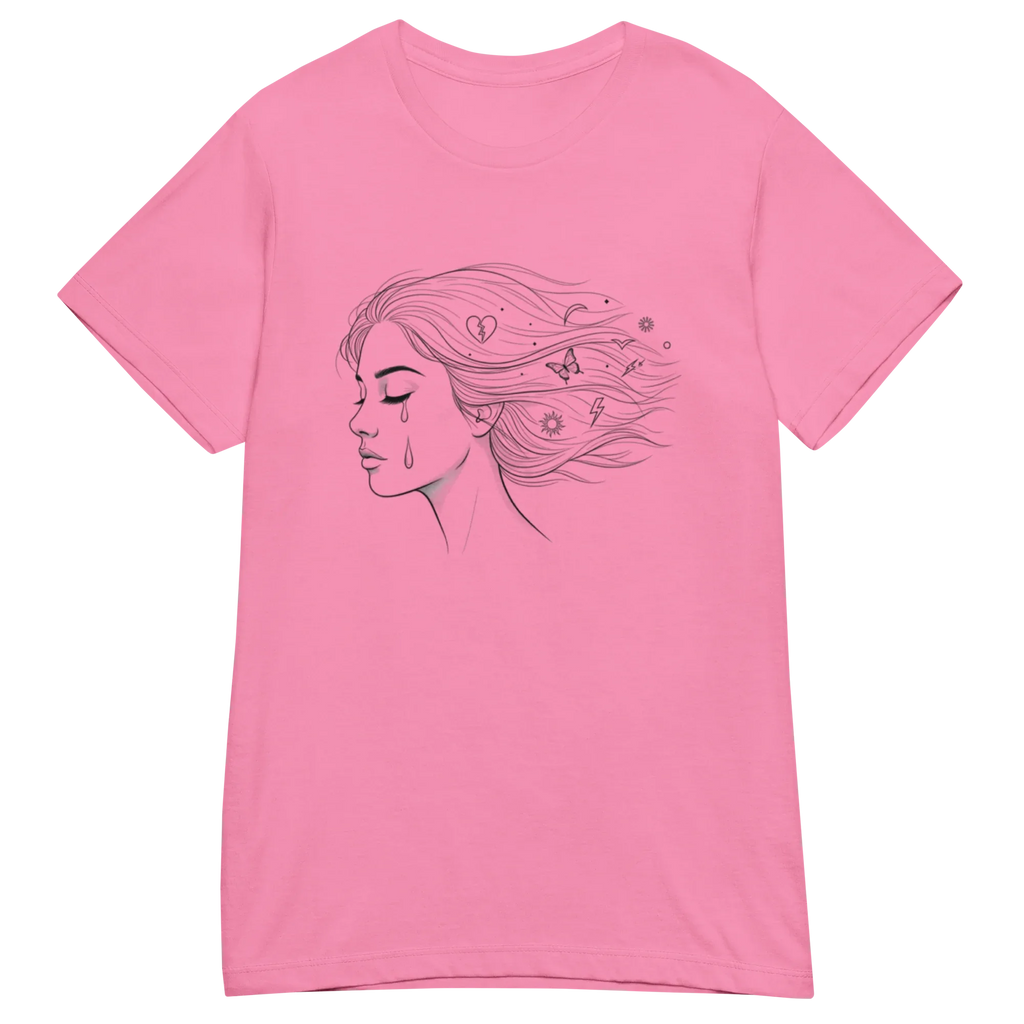 WIND-KISSED TEAR women's t-shirt - Heliconia / S - Printoo Shop - 6291866_22177