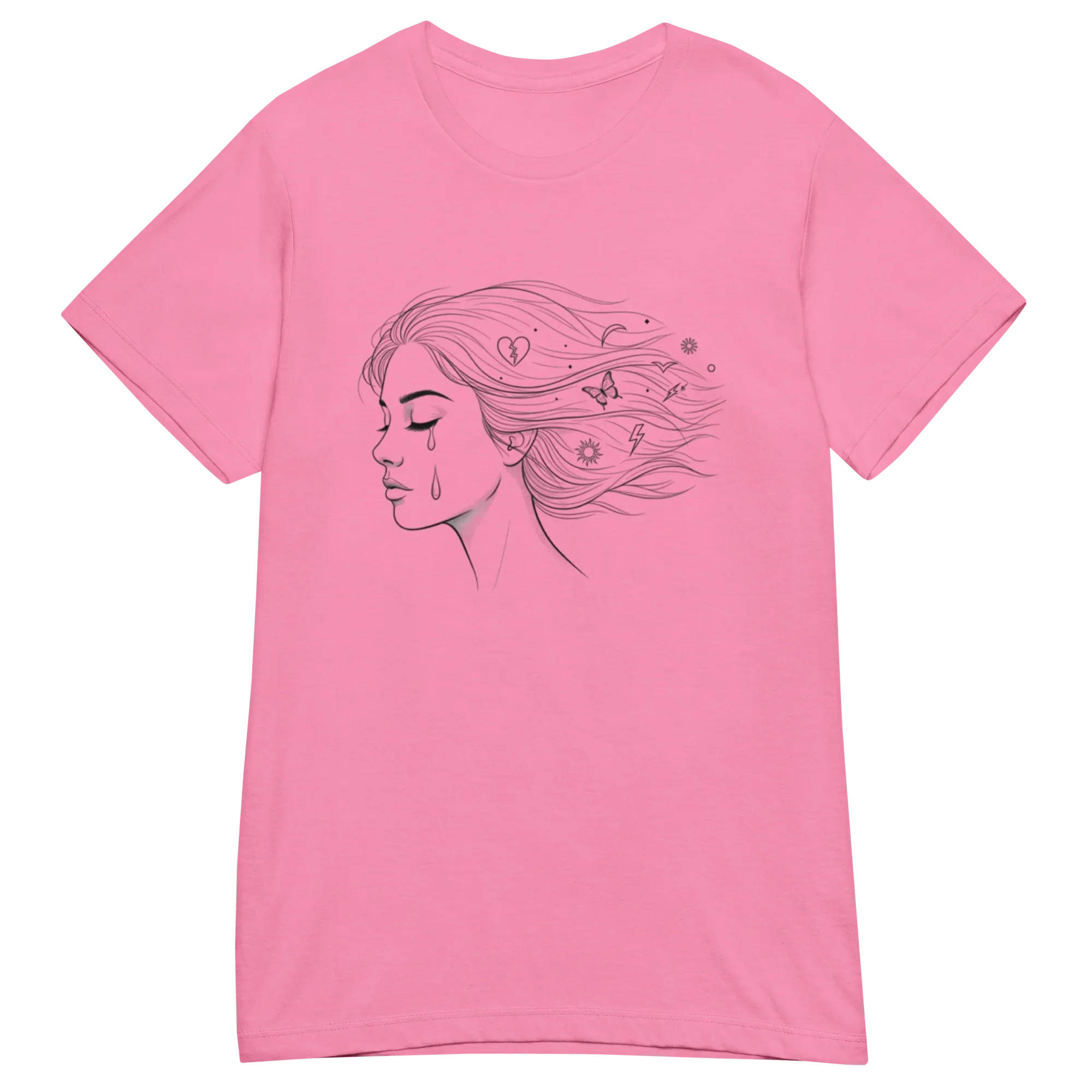 WIND-KISSED TEAR women's t-shirt - Heliconia / S - Printoo Shop - 6291866_22177