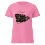 FREE LIKE THE WIND women's t-shirt - Azalea / S - Printoo Shop - 2288796_22174