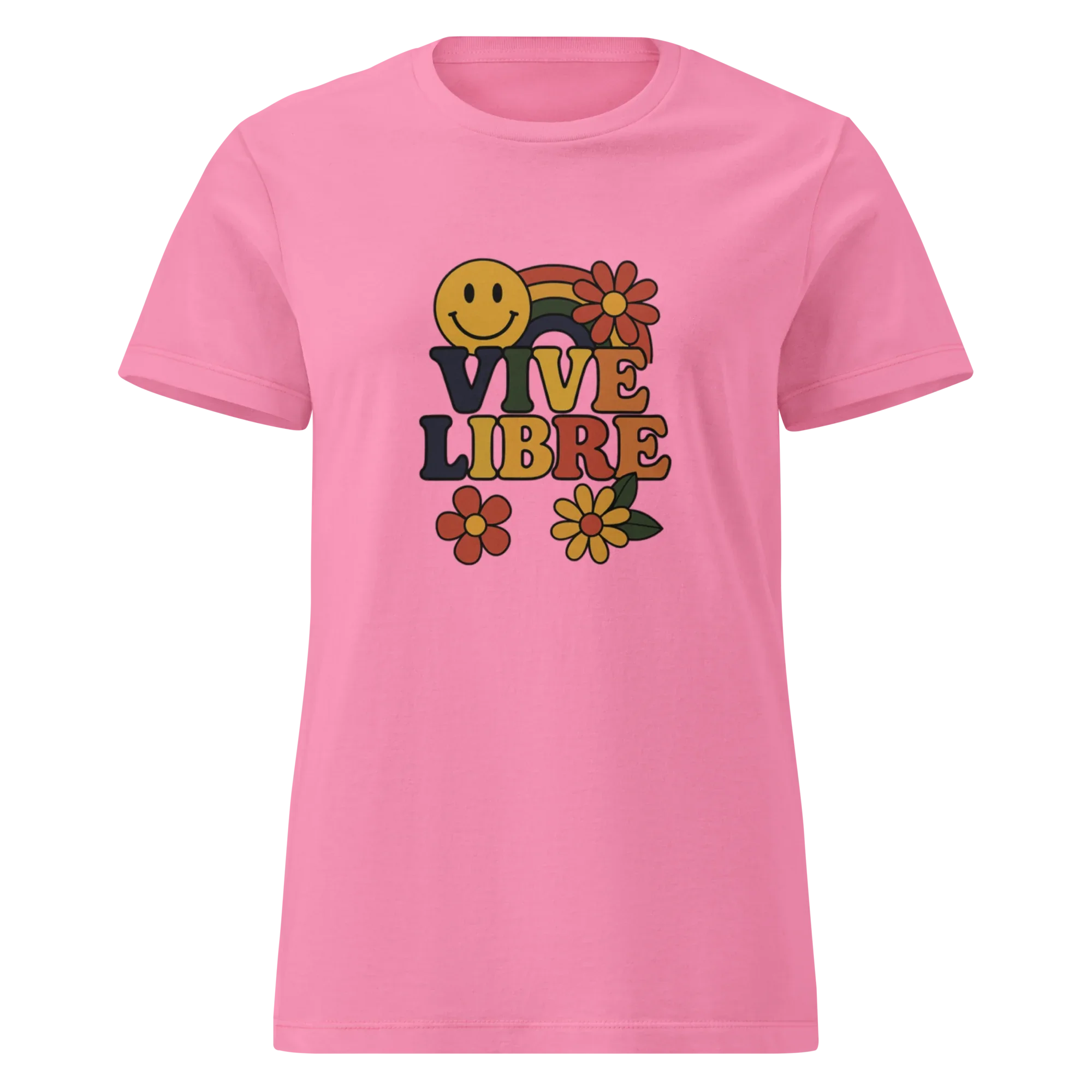 VIVE LIBRE FREEDO women's t-shirt - Azalea / S - Printoo Shop - 7281594_22174