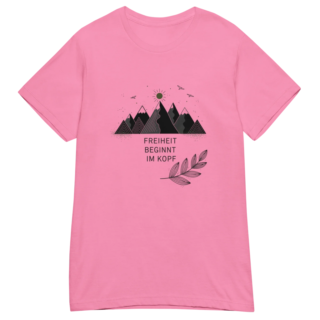 FREEDOM STARTS IN YOUR MIND women’s t-shirt - Heliconia / S - Printoo Shop - 2298369_22177