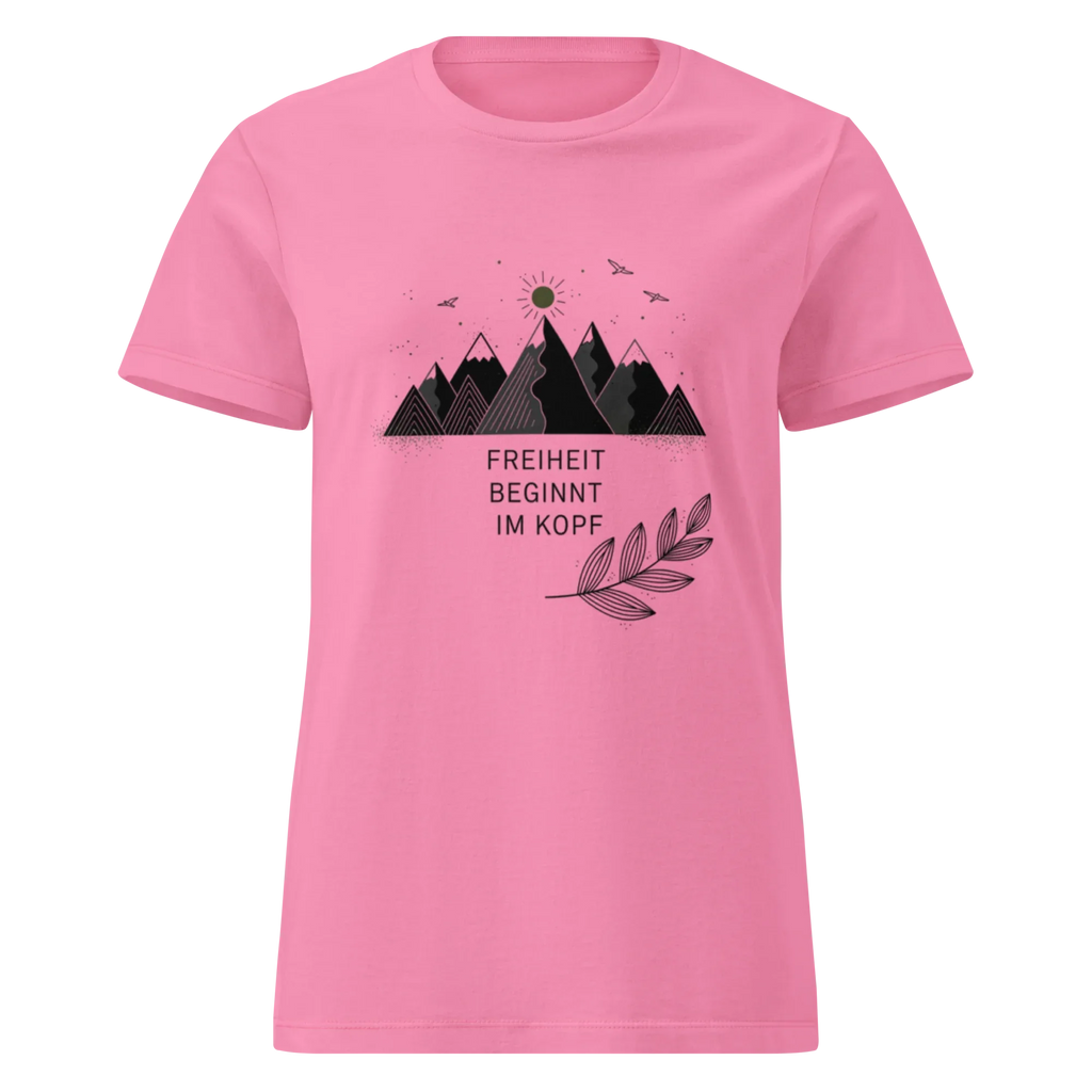 FREEDOM STARTS IN YOUR MIND women’s t-shirt - Azalea / S - Printoo Shop - 2298369_22174