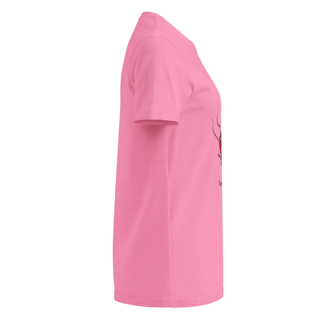 POWER OF LOVE women’s t-shirt - Red / S - Printoo Shop - 7616181_22182