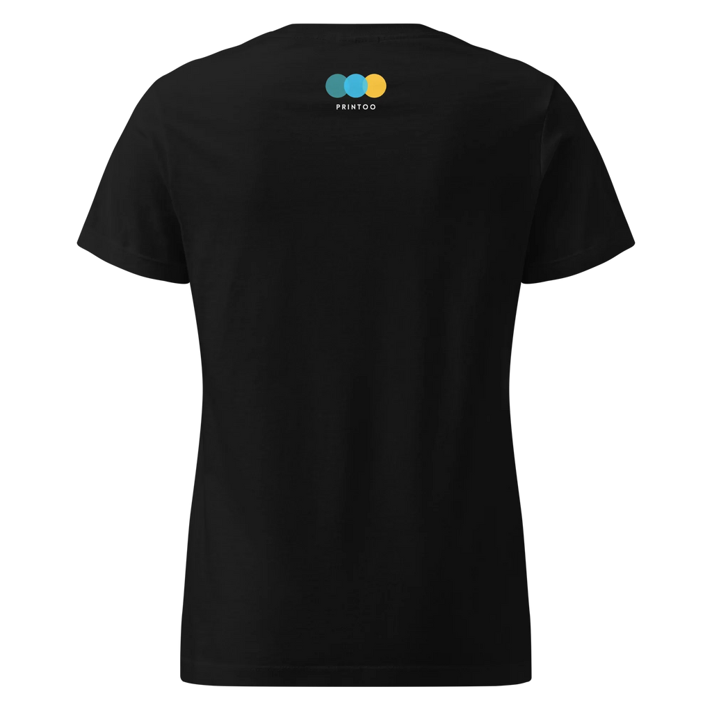 FLOWER HEART GIRL women’s t-shirt - Black / S - Printoo Shop - 3966053_22175