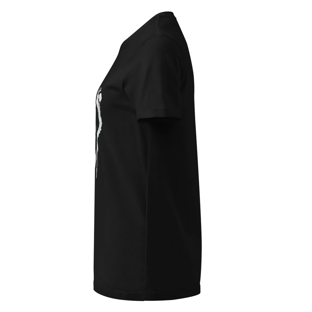 FLOWER HEART GIRL women’s t-shirt - Black / S - Printoo Shop - 3966053_22175