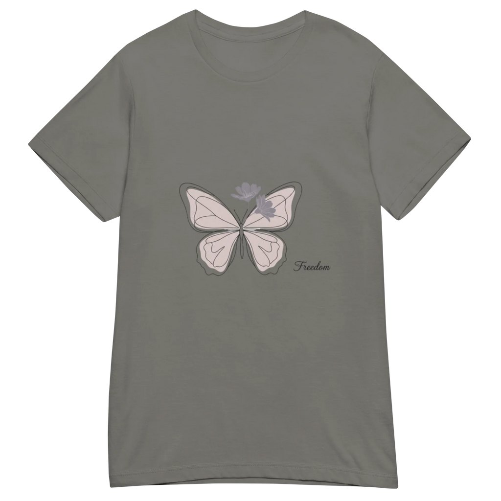 FREEDOM BUTTERFLY women’s t-shirt - Red / S - Printoo Shop - 9013693_22182