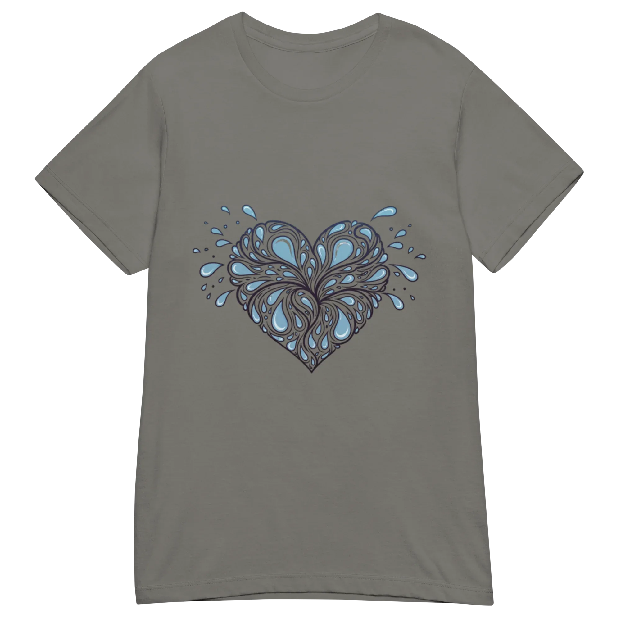 HEART OF DROPLETS women’s t-shirt - - Printoo Shop -