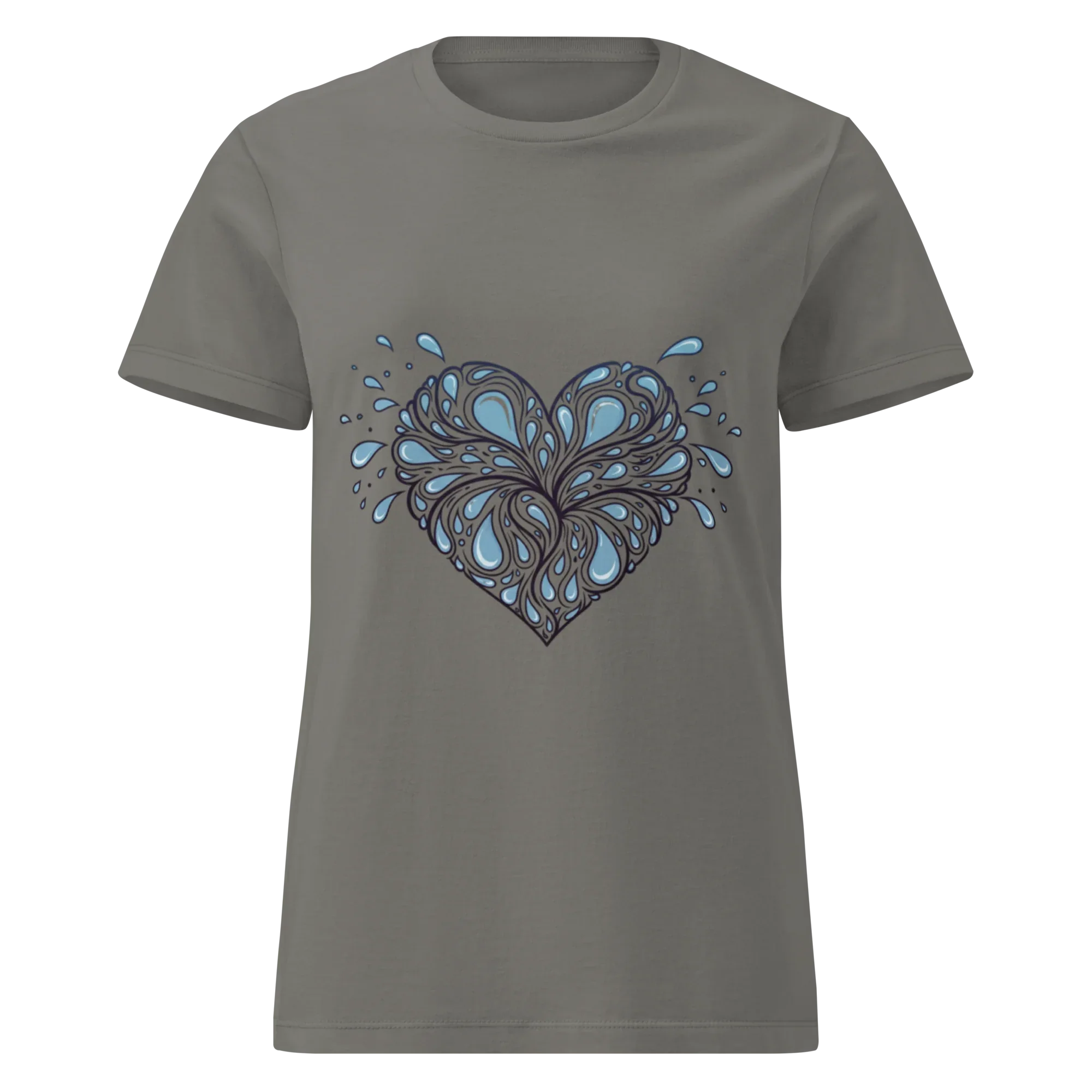 HEART OF DROPLETS women’s t-shirt - - Printoo Shop -