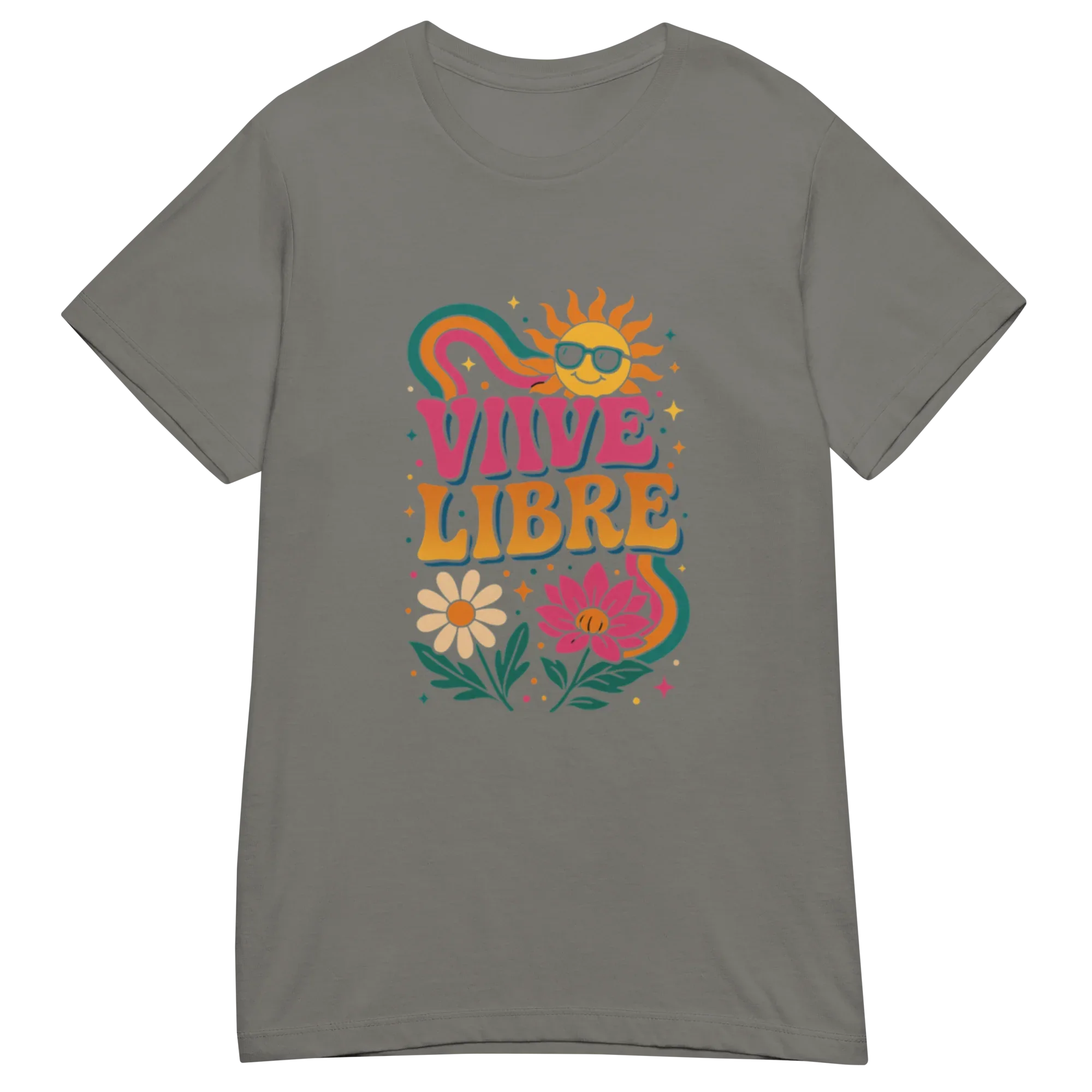 VIVE LIBRE t-shirt - Red / S - Printoo Shop - 6798672_22182