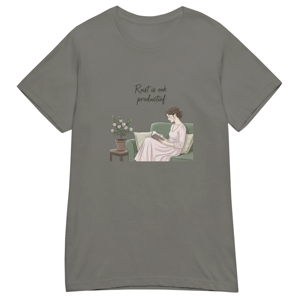 REST IS ALSO PRODUCTIVE women’s t-shirt - Charcoal / S - Printoo Shop - 9812374_22176