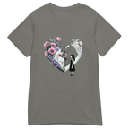 FLOWER HEART GIRL women’s t-shirt - Black / S - Printoo Shop - 3966053_22175