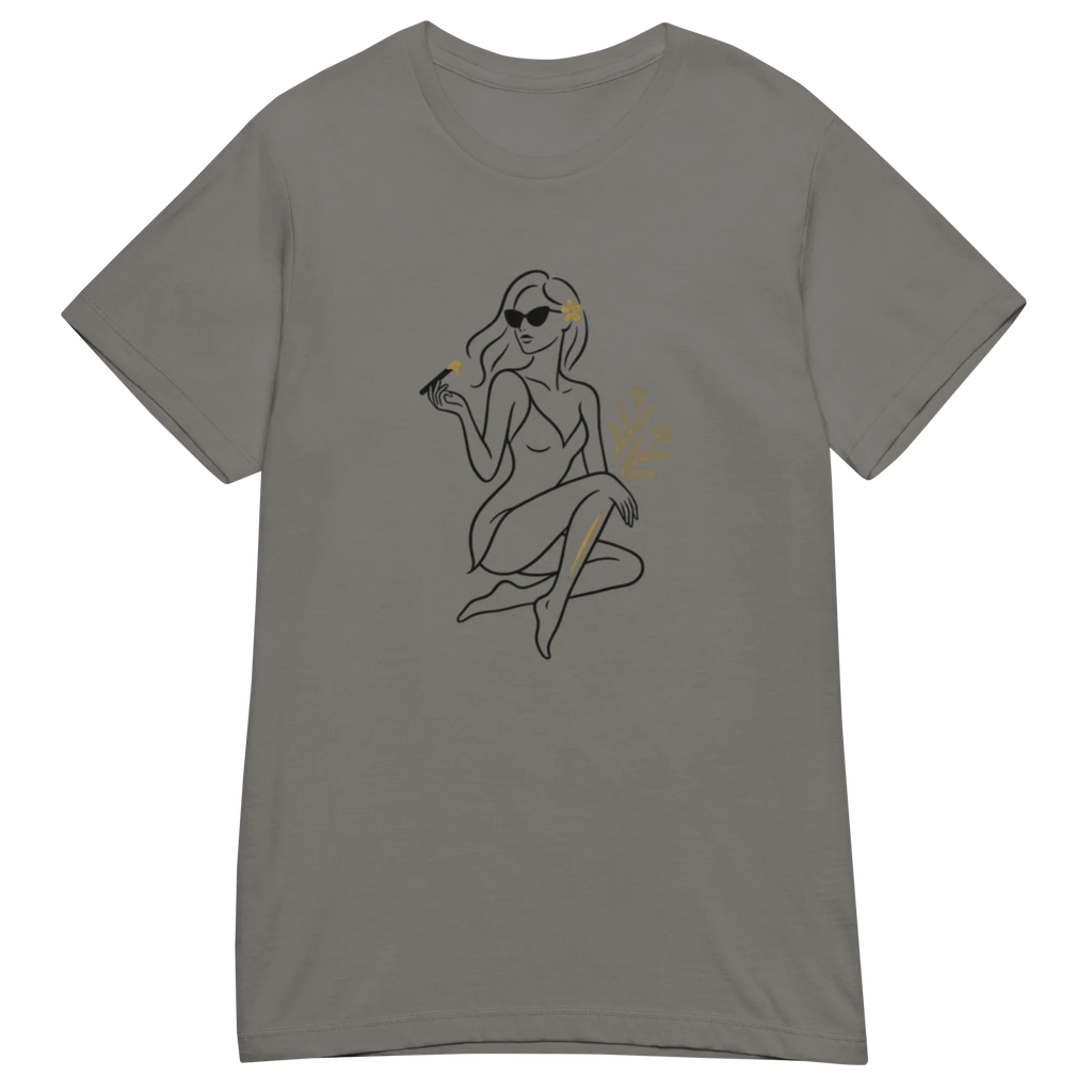 ELEGANCE women’s t-shirt - Red / S - Printoo Shop - 6744344_22182