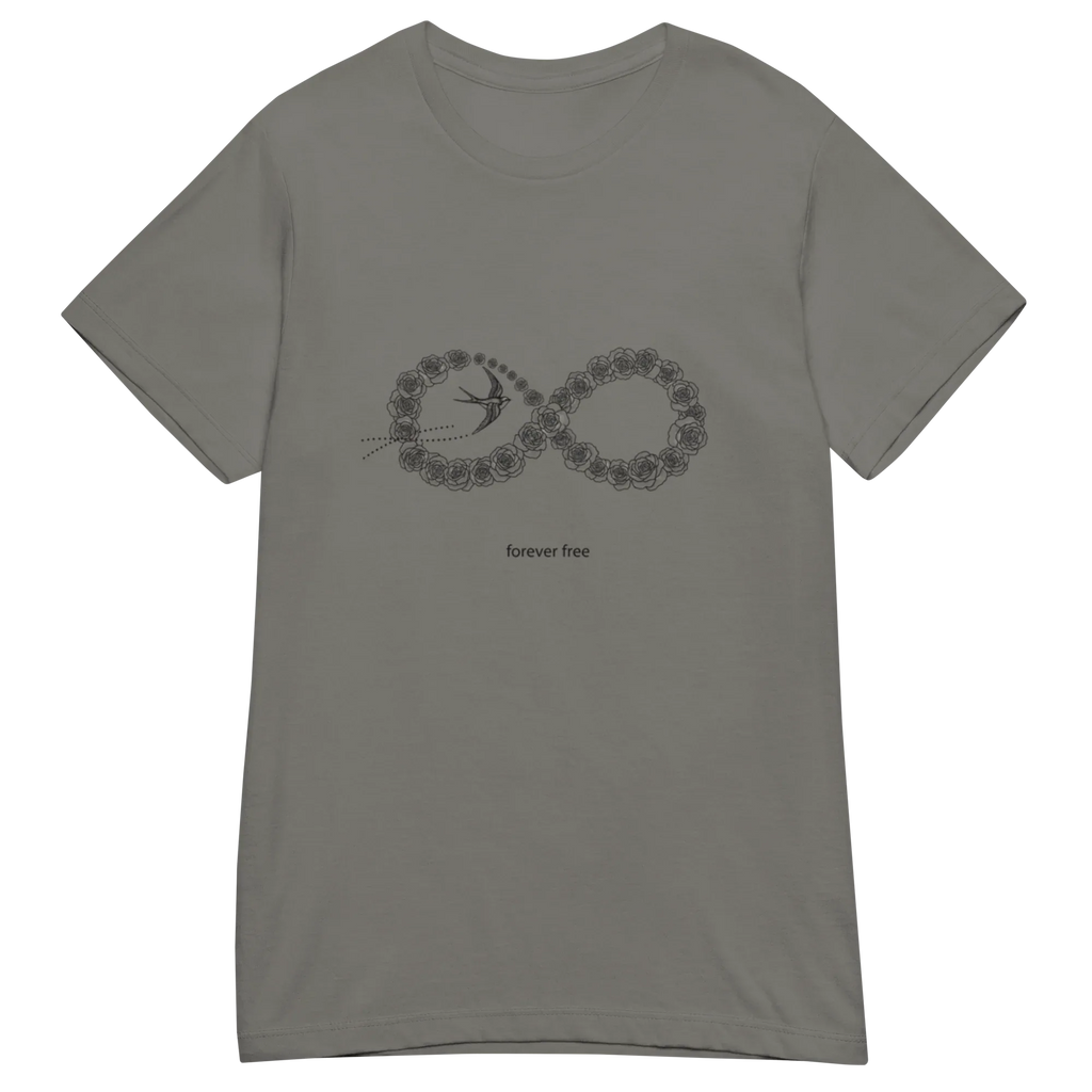 FOREVER IN BLOOM women’s t-shirt - Charcoal / S - Printoo Shop - 9492989_22176