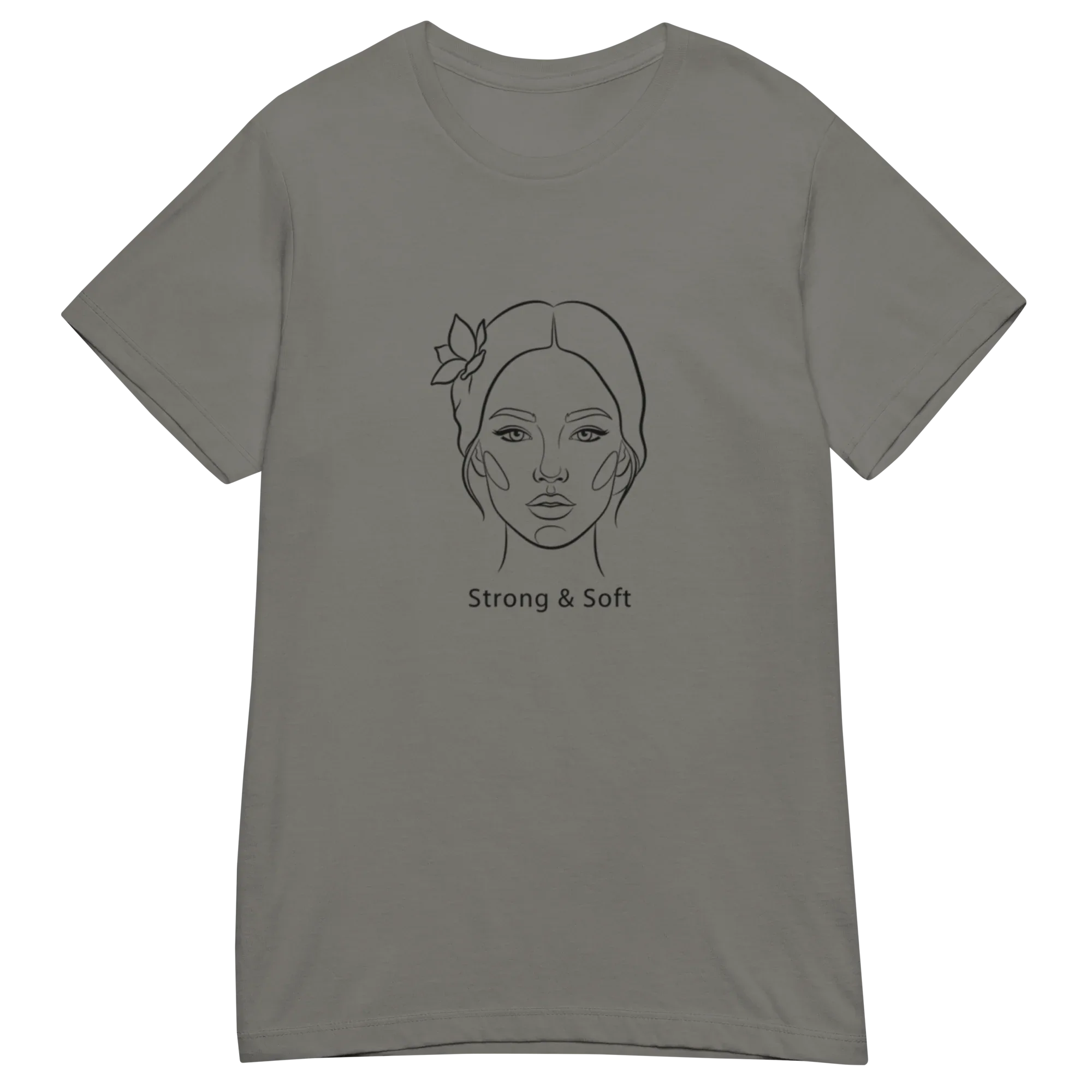 STRONG & SOFT women's t-shirt - Red / S - Printoo Shop - 1012977_22182