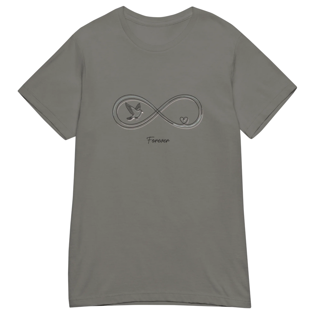 INFINITY HEART women's t-shirt - Heliconia / S - Printoo Shop - 6825862_22177