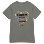 FRIDAYS ARE MY LOVE LANGUAGE women's t-shirt - Heliconia / S - Printoo Shop - 7806460_22177