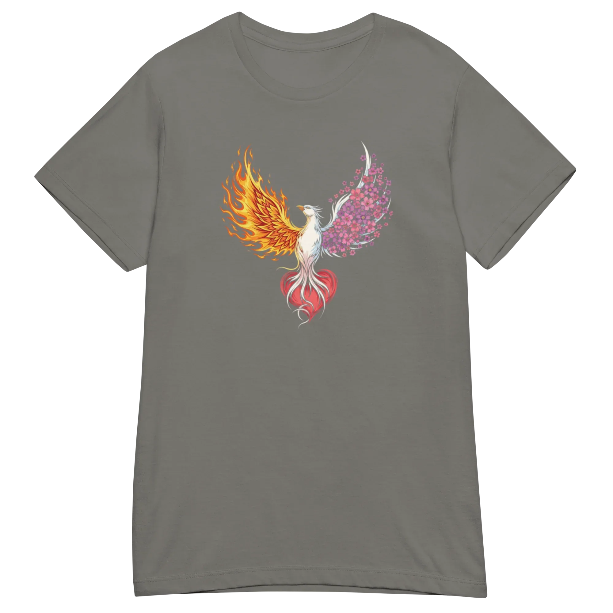 FIRE & BLOOM women's t-shirt - Heliconia / S - Printoo Shop - 6928077_22177