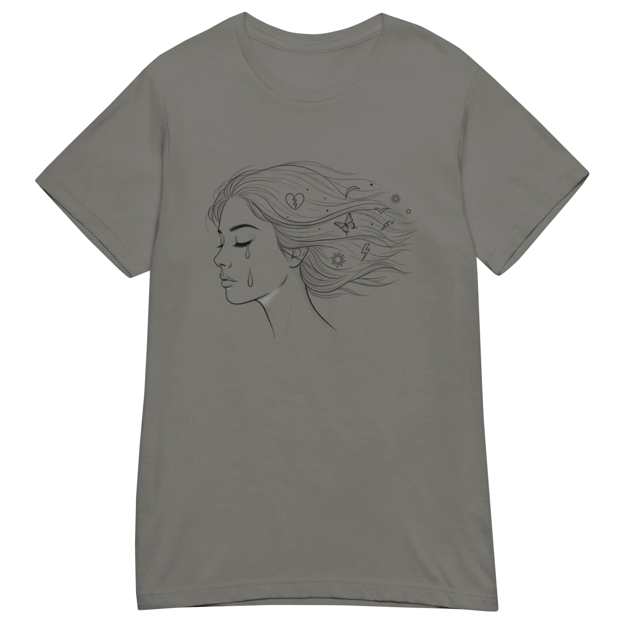 WIND-KISSED TEAR women's t-shirt - Heliconia / S - Printoo Shop - 6291866_22177