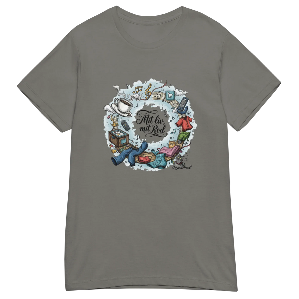 MIT LIV MIT ROD women's t-shirt - Heliconia / S - Printoo Shop - 2212748_22177