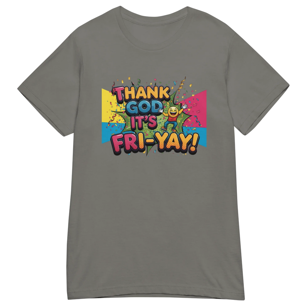 THANK GOD IT'S FRI-YAY women's t-shirt - Red / S - Printoo Shop - 3045472_22182