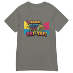 THANK GOD IT'S FRI-YAY women's t-shirt - Red / S - Printoo Shop - 3045472_22182