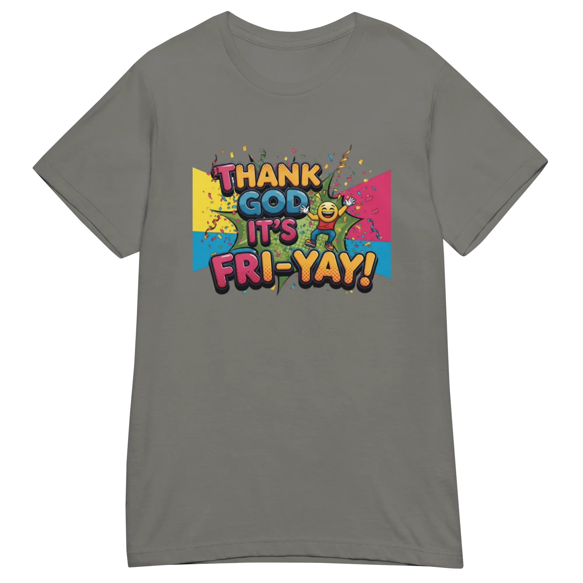 THANK GOD IT'S FRI-YAY women's t-shirt - Red / S - Printoo Shop - 3045472_22182