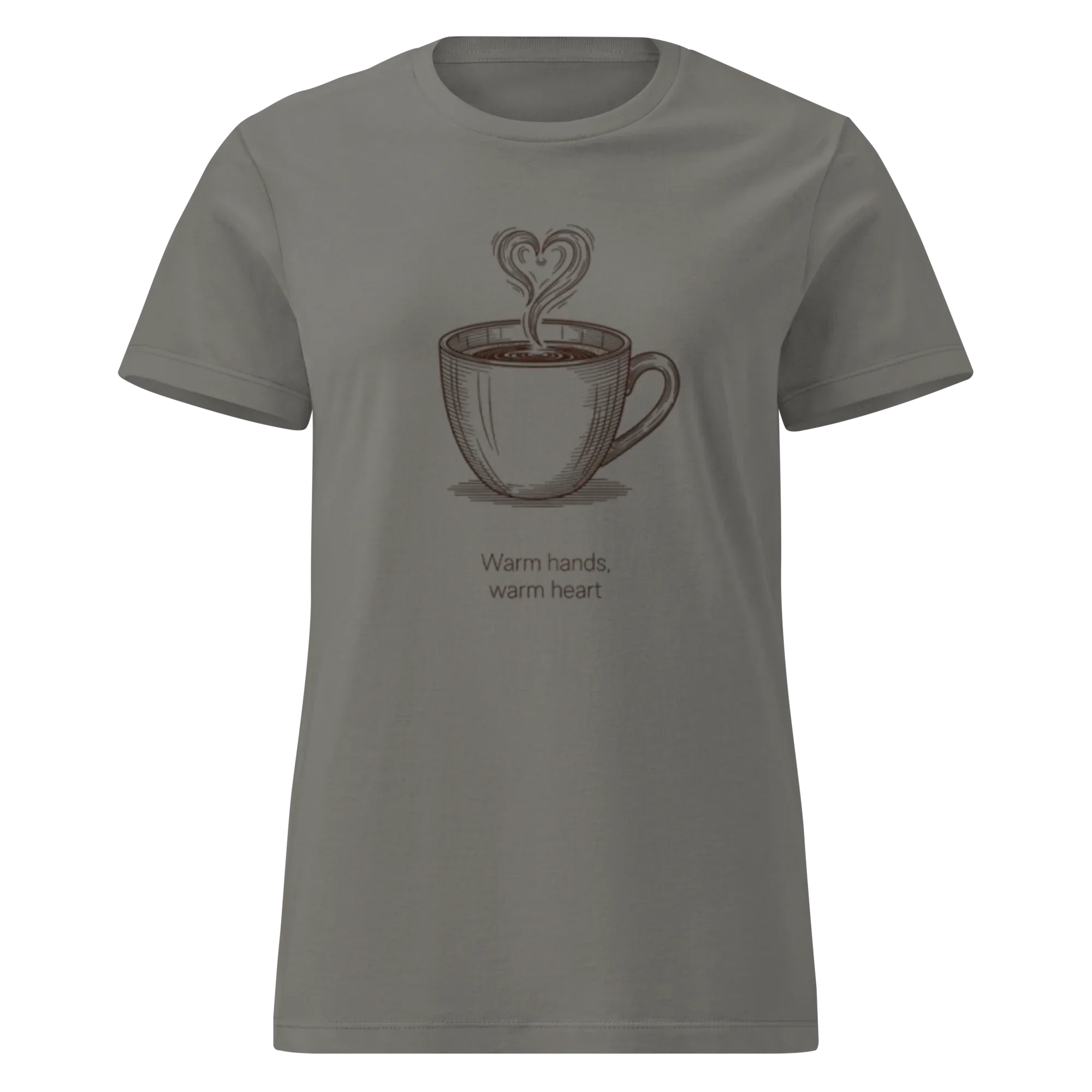 WARM HANDS WARM HEART women’s t-shirt - - Printoo Shop -