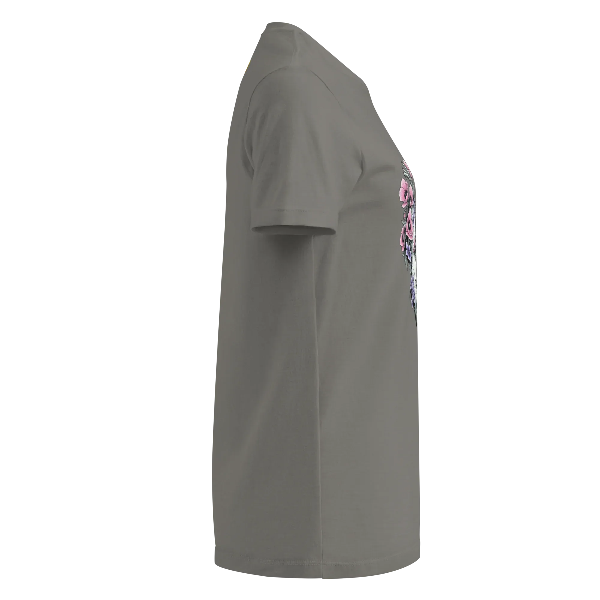 FLOWER HEART GIRL women’s t-shirt - Black / S - Printoo Shop - 3966053_22175