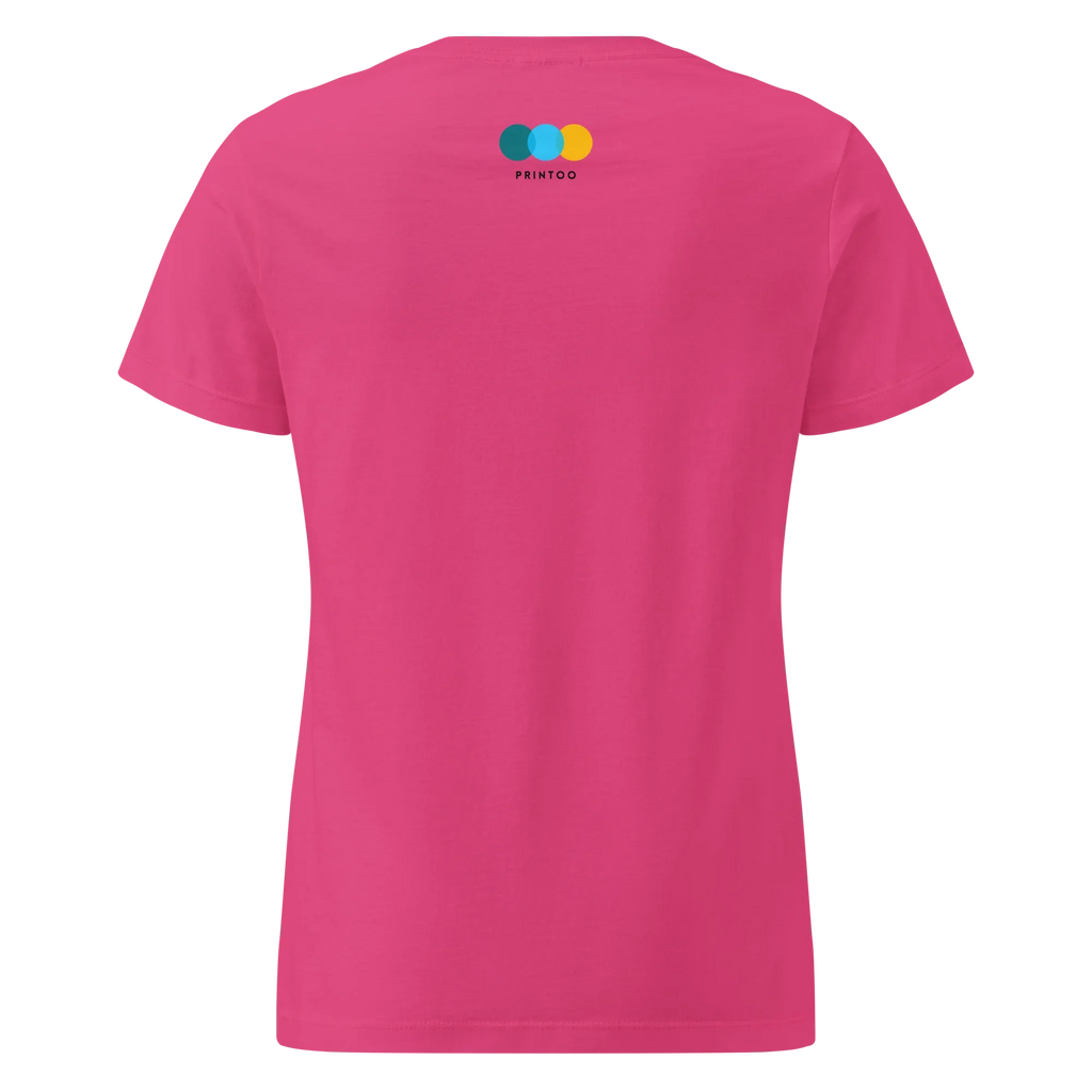 RISE ABOVE EIFFEL TOWER GRAPHIC women’s t-shirt - Red / S - Printoo Shop - 8092445_22182