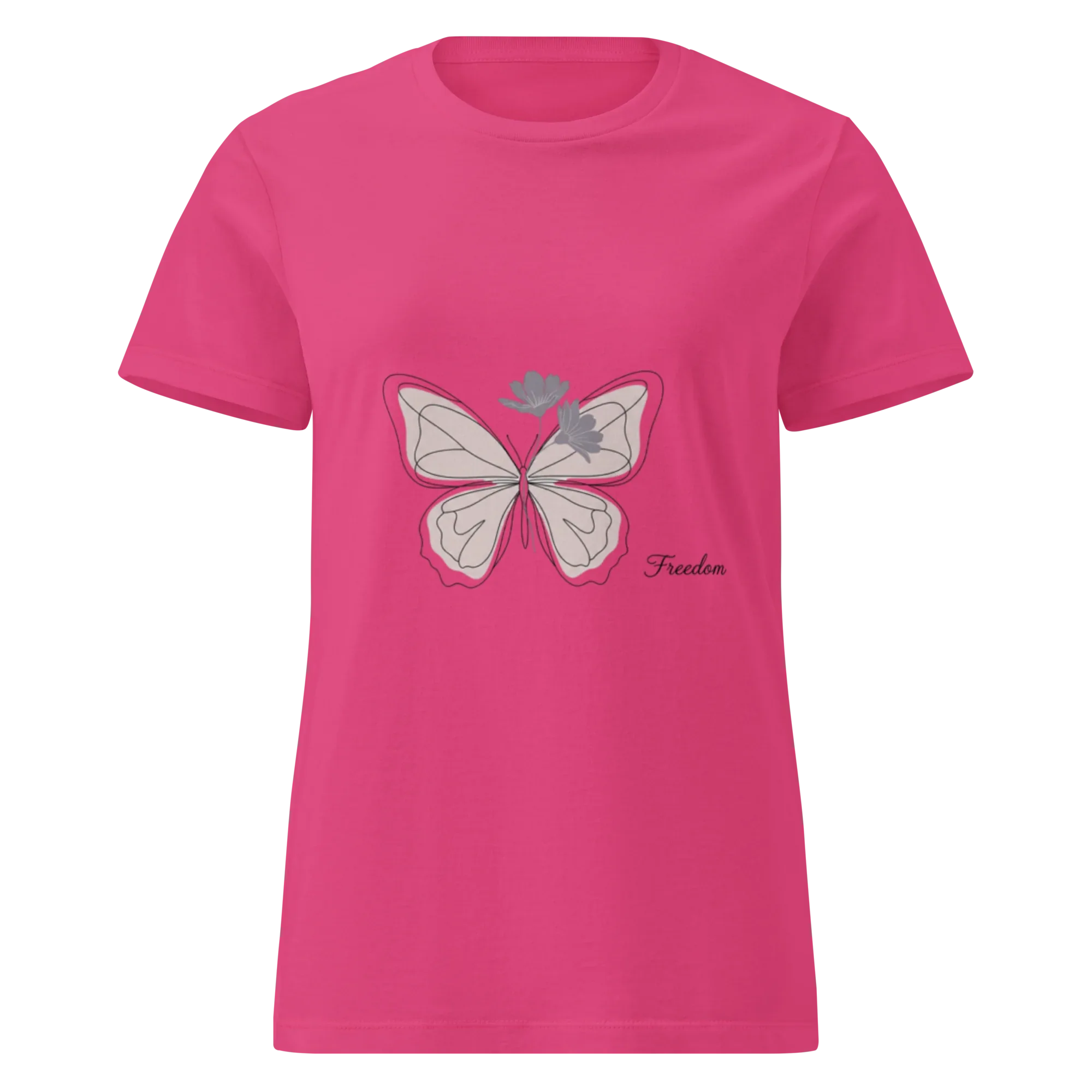 FREEDOM BUTTERFLY women’s t-shirt - - Printoo Shop -