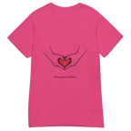 POWER OF LOVE women’s t-shirt - Red / S - Printoo Shop - 7616181_22182