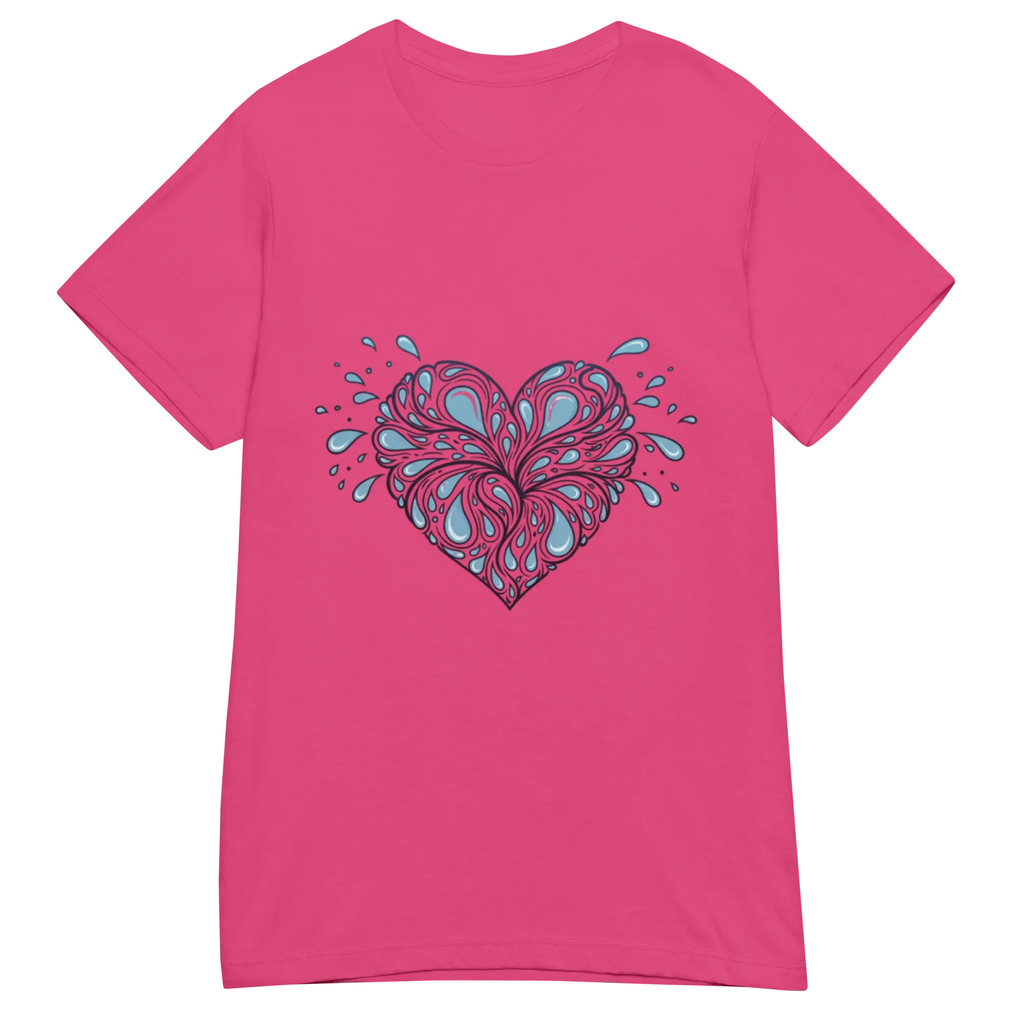 HEART OF DROPLETS women’s t-shirt - - Printoo Shop -