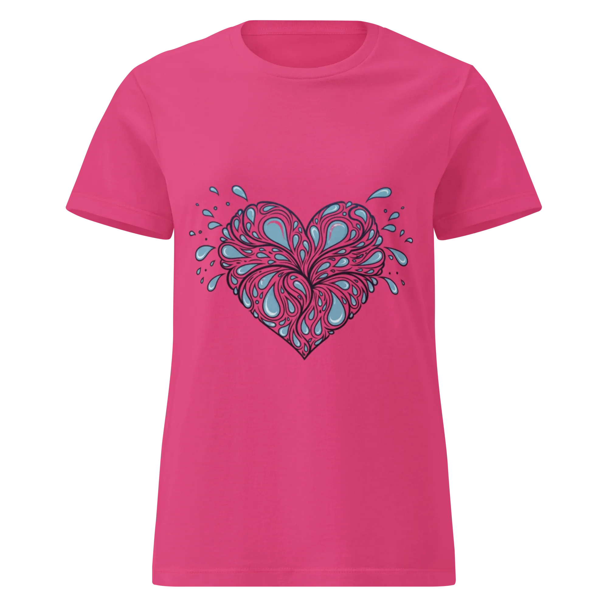 HEART OF DROPLETS women’s t-shirt - - Printoo Shop -