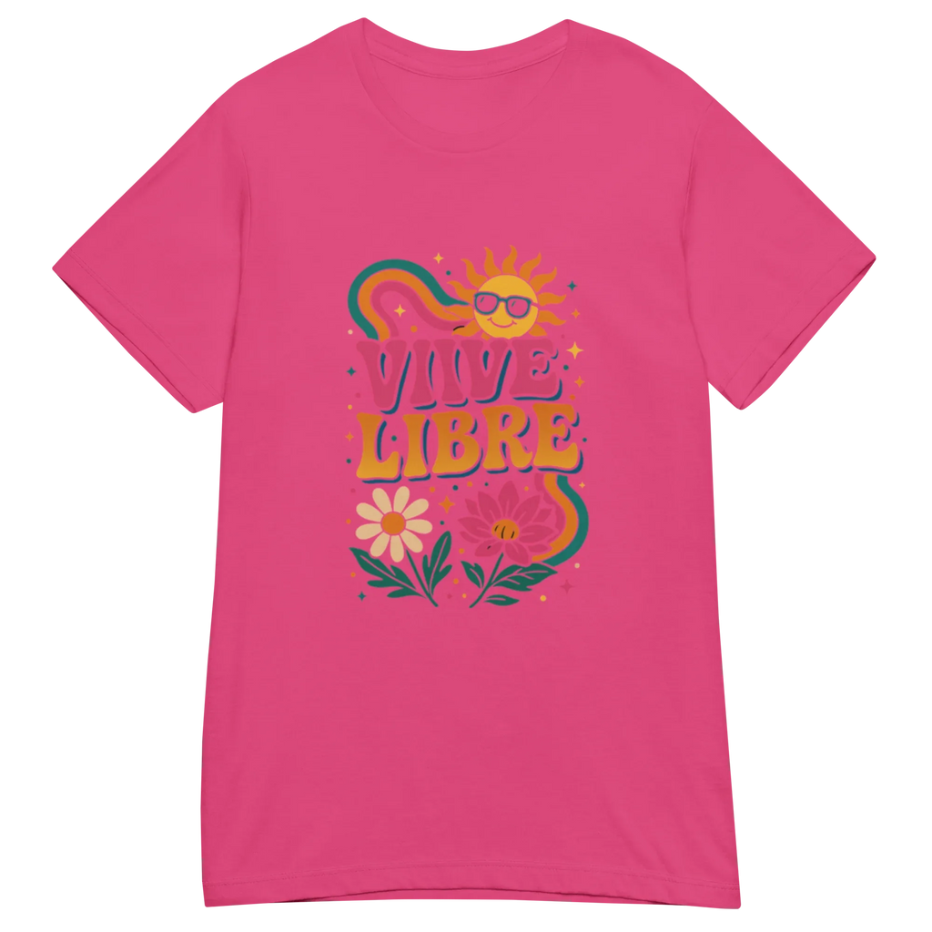 VIVE LIBRE t-shirt - Red / S - Printoo Shop - 6798672_22182