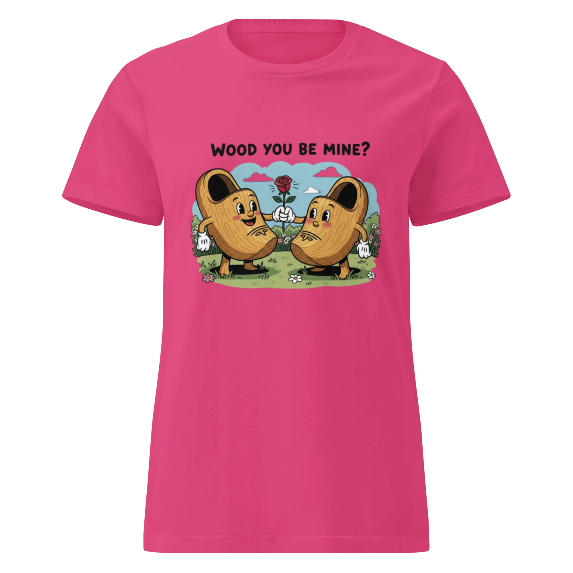 WOOD YOU BE MINE? women's t-shirt - - Printoo Shop -