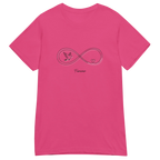 INFINITY HEART women's t-shirt - Heliconia / S - Printoo Shop - 6825862_22177
