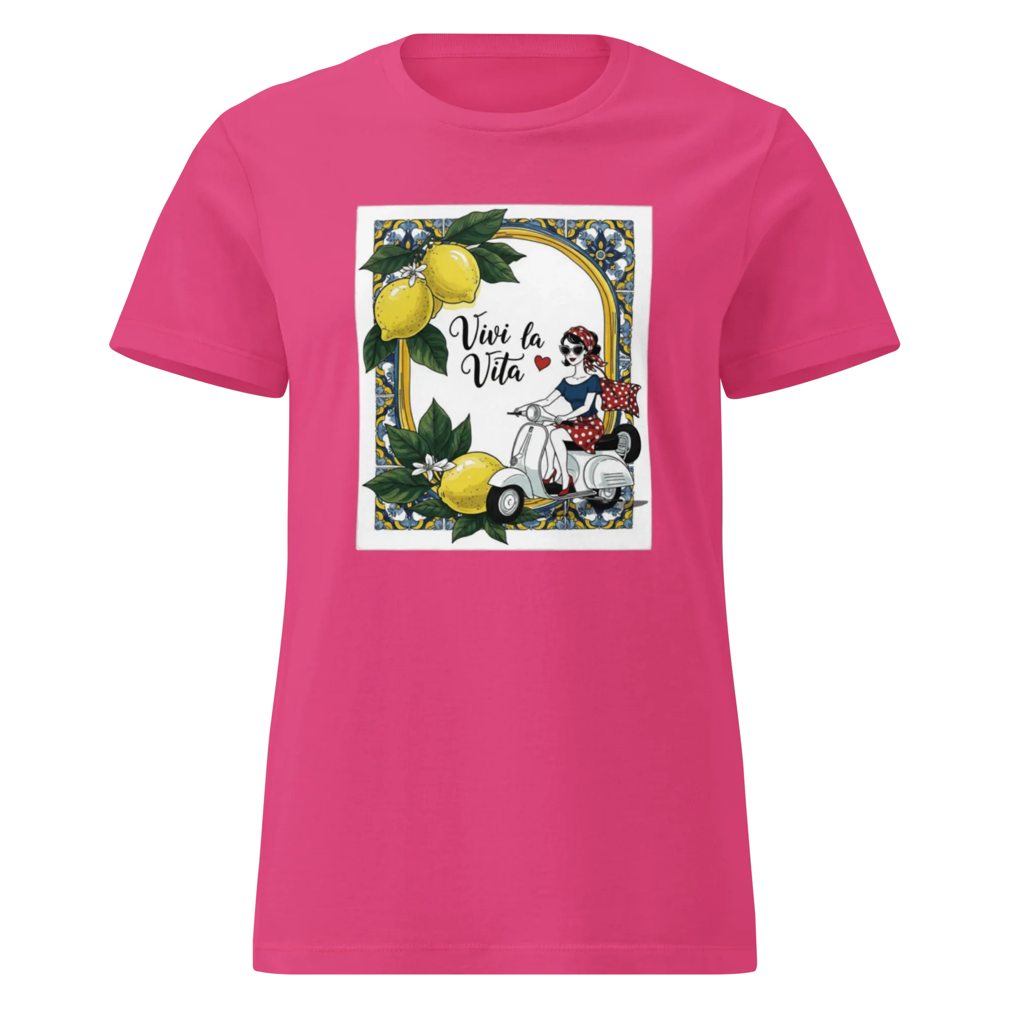 LIVE LIFE women's t-shirt - Heliconia / S - Printoo Shop - 6060576_22177