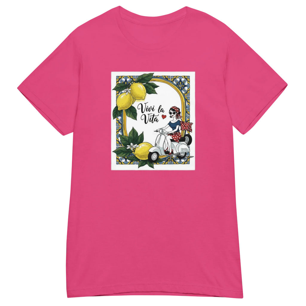 LIVE LIFE women's t-shirt - Heliconia / S - Printoo Shop - 6060576_22177