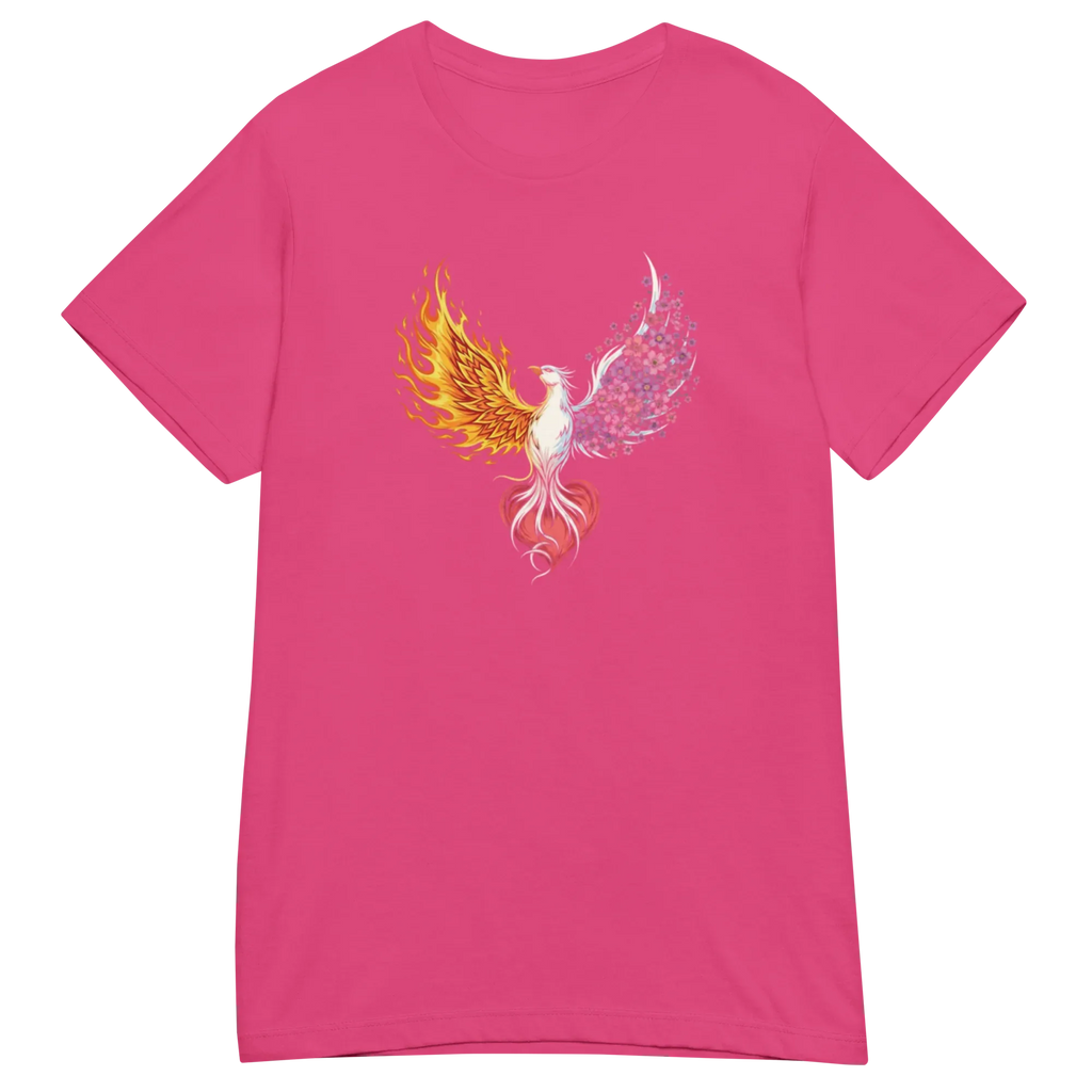FIRE & BLOOM women's t-shirt - Heliconia / S - Printoo Shop - 6928077_22177