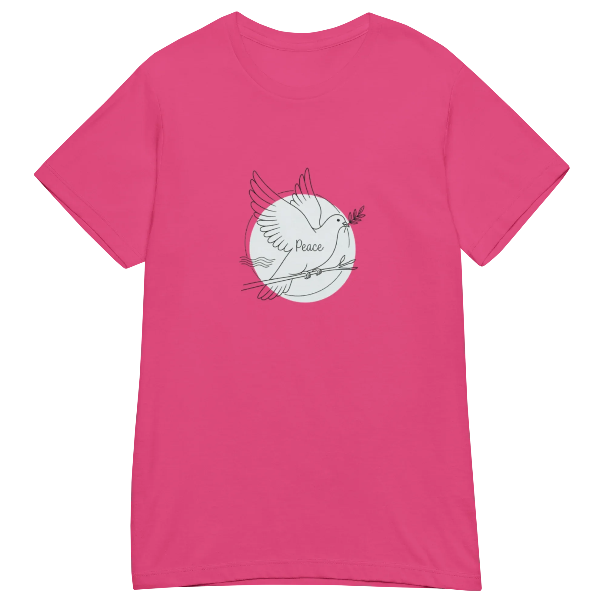 PEACE women's t-shirt - Red / S - Printoo Shop - 2125538_22182