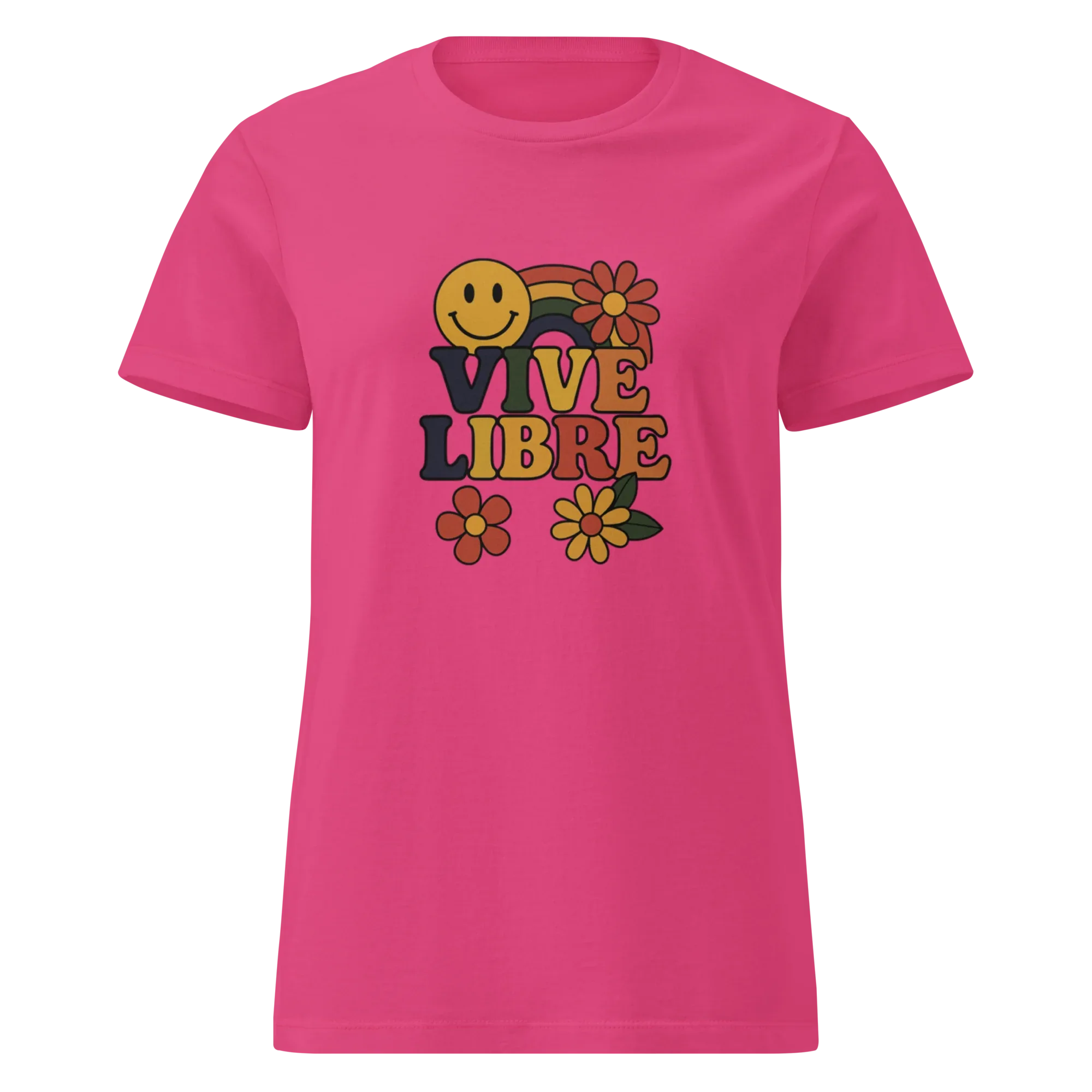 VIVE LIBRE FREEDO women's t-shirt - Heliconia / S - Printoo Shop - 7281594_22177