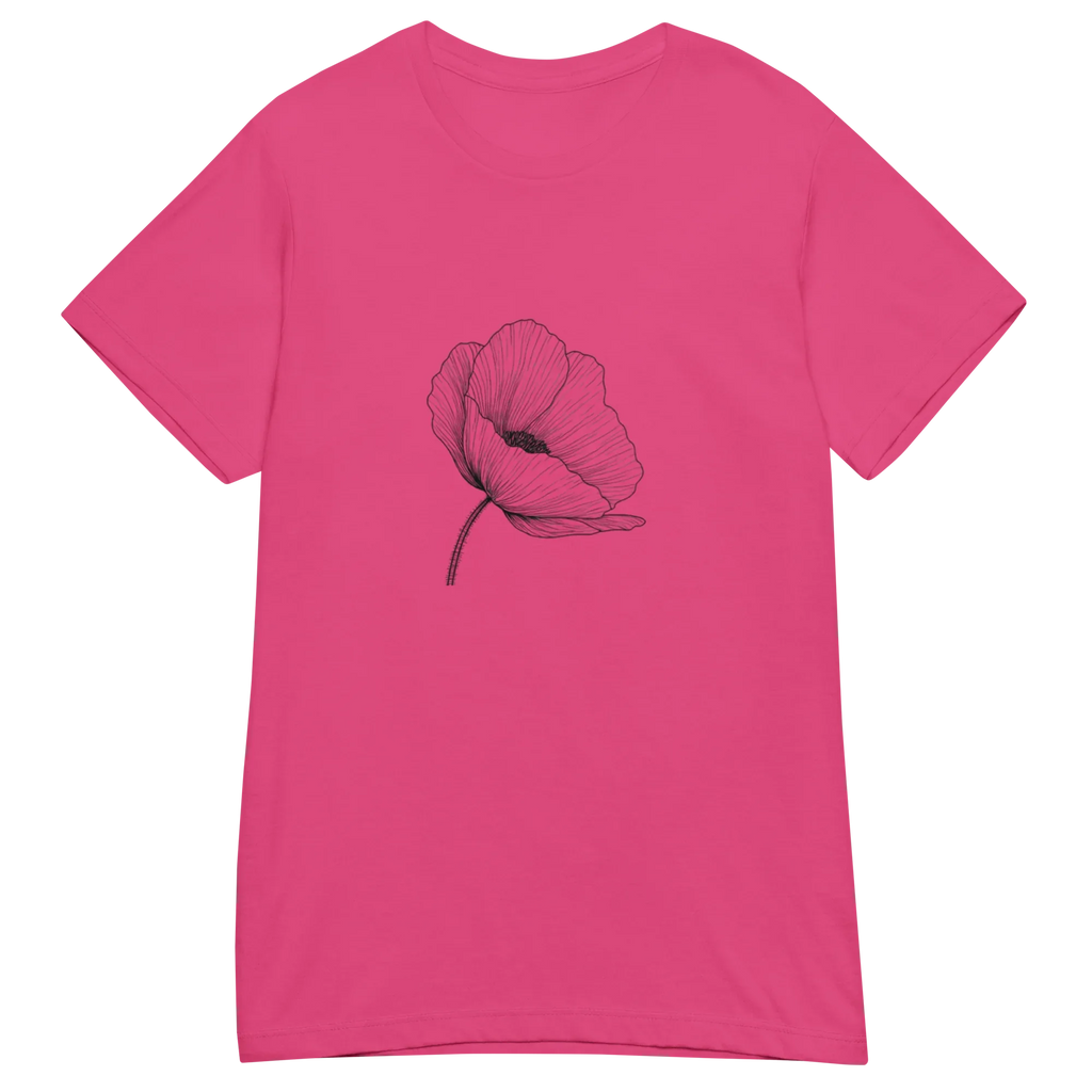 DANDELION women's t-shirt - Red / S - Printoo Shop - 7786627_22182