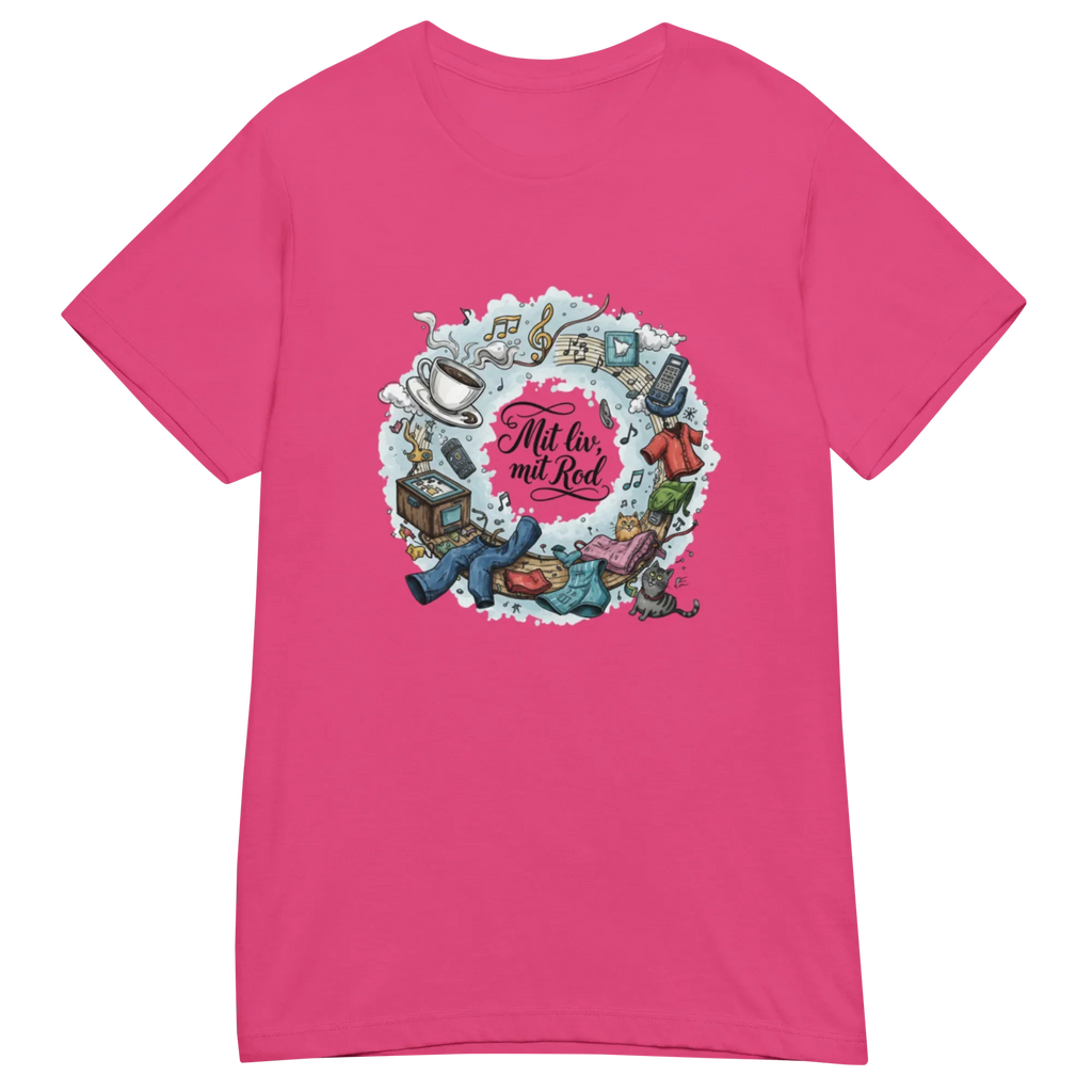 MIT LIV MIT ROD women's t-shirt - Heliconia / S - Printoo Shop - 2212748_22177