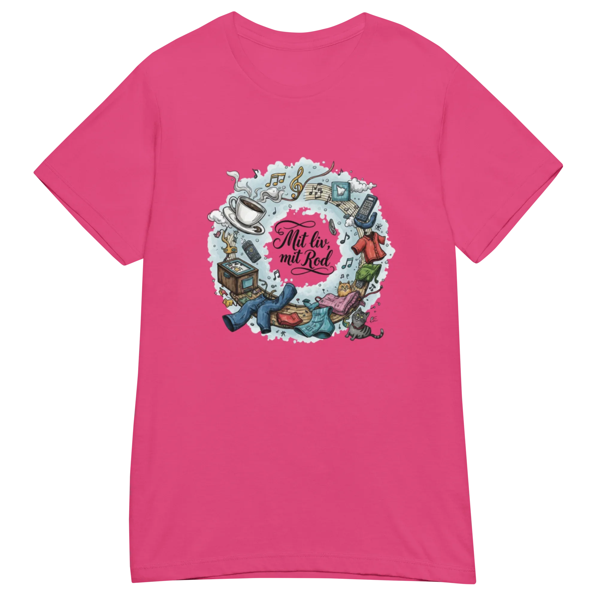 MIT LIV MIT ROD women's t-shirt - Heliconia / S - Printoo Shop - 2212748_22177