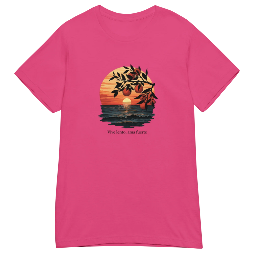 VIVE LENTO AMA FUERTE women's t-shirt - Black / S - Printoo Shop - 1737814_22175