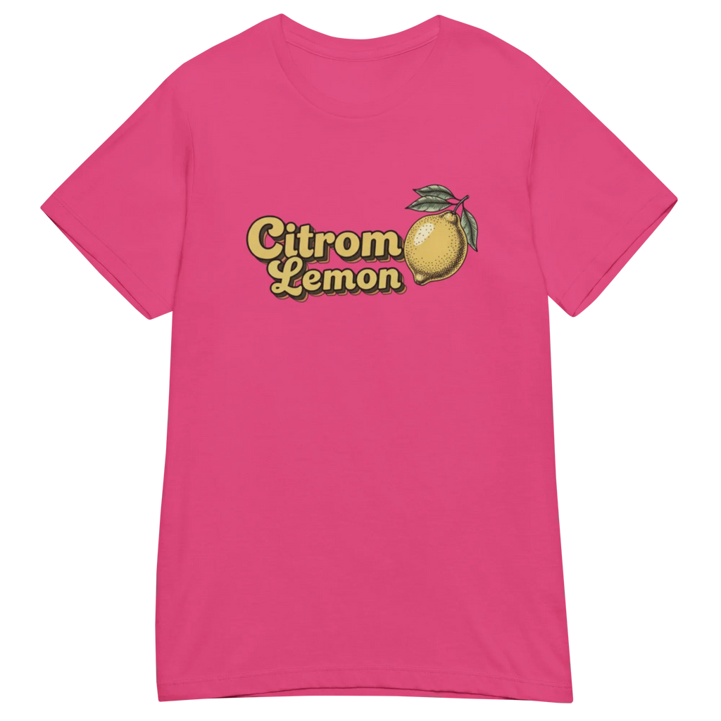 LEMON women’s t-shirt - Red / S - Printoo Shop - 8169444_22182
