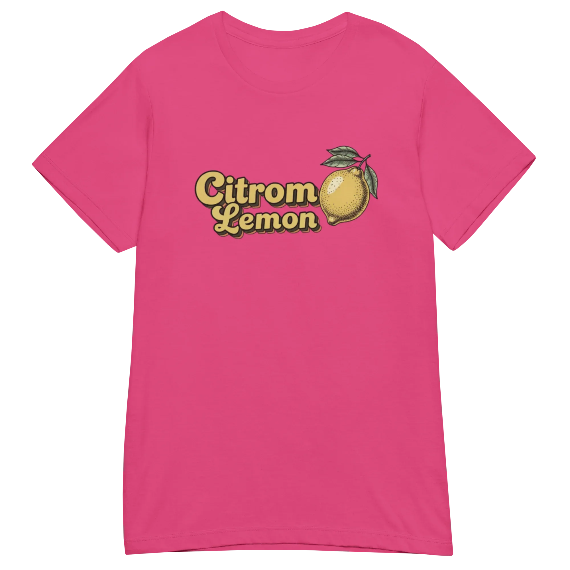 LEMON women’s t-shirt - Red / S - Printoo Shop - 8169444_22182